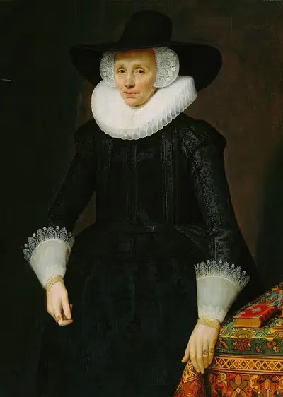 Portrait of Margarita Courten (1564-1640) by Salomon Mesdach, 1564-1640 — digital art print download