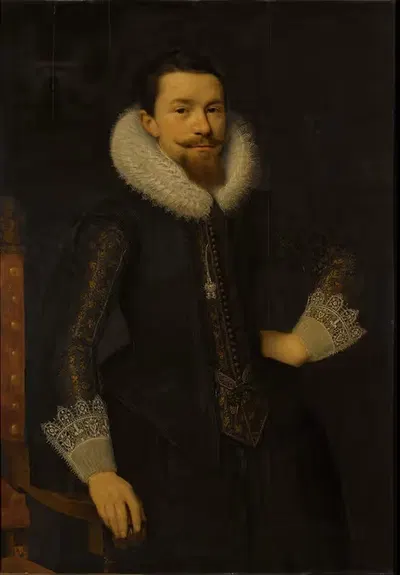 Portrait of Pieter Boudaen Courten (1594-1668) by Salomon Mesdach, 1594-1668 — digital art print download