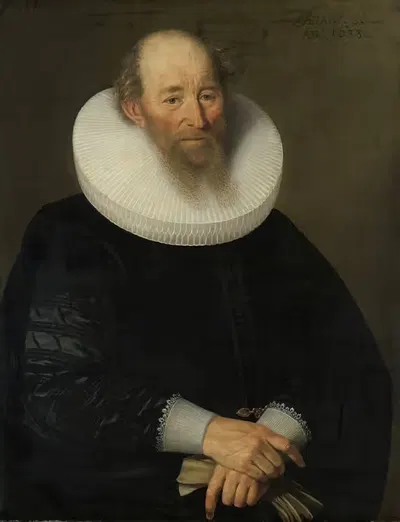 Portrait of an Old Man by Samuel Hoffmann, 1638 — digital art print download
