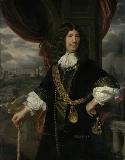 Портрет Маттеуса ван ден Бруке (1620-1685). Советник Индий by Самуэль ван Хоогстракен, 1620-1685 — digital art print download