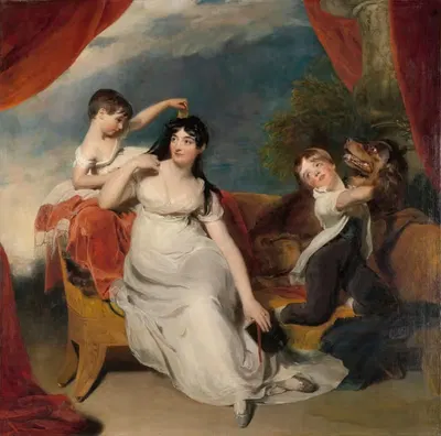 Maria Mathilda Bingham with Two of her Children by Sir Thomas Lawrence — digital art print download