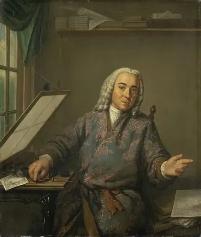 Портрет гравера Яна Каспера Филипа by Тибут Регтерс, 1747 — digital art print download