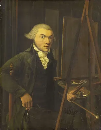 Portrait of a Painter, probably Harmanus Uppink by Willem Uppink, 1785 - 1791 — digital art print download