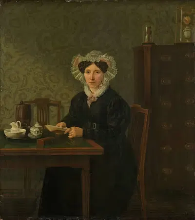 Portrait of a Woman by Willem Uppink, 1833 — digital art print download