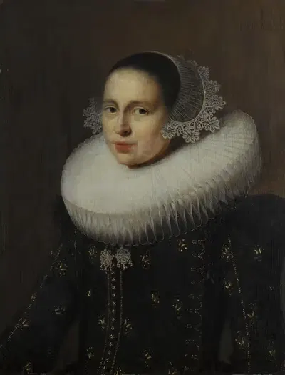 Портрет Хендрикье Уйленбург (1600-около 1682) by Вибранд де Гест, 1629 — digital art print download