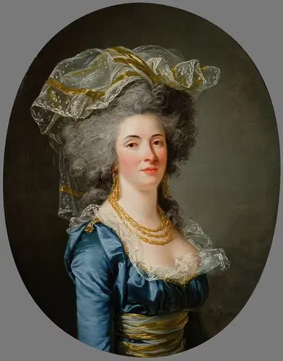 Portrait présumé de Philiberte-Orléans Perrin de Cypierre, comtesse de Maussion by Adélaïde Labille-Guiard, 1787 — digital…