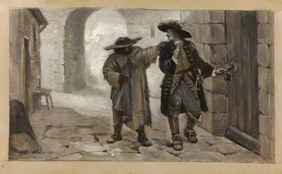 Хан д'Исланд, подходящий к барону Вётхауну by Альберт Гийом Демарест, 1889 — digital art print download