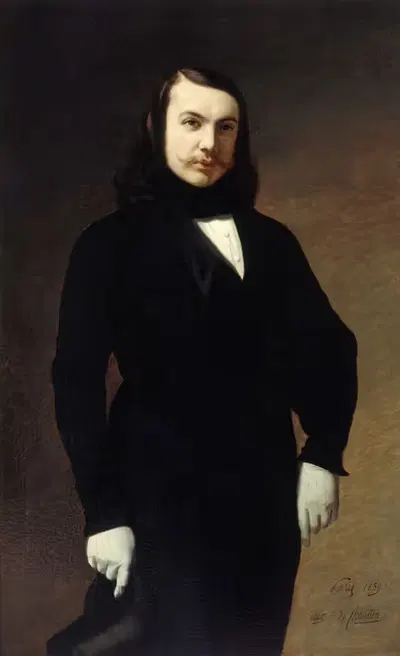 Портрет Теофиля Готье (1811-1872), поэта, романиста и критика by Огюст де Шатийон, 1811-1872 — digital art print download