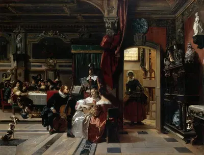 Ван Дейк в Лондоне by Камиль-Жозеф-Этьен Рокплан, 1837 — digital art print download