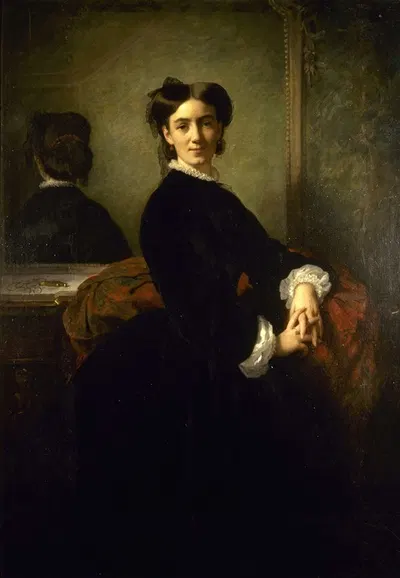 Портрет мадам Шарль Чаплин by Шарль Чаплин, 1863 — digital art print download