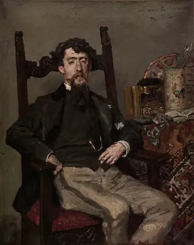 Edouardo Zamacois y Zabala by Charles-Henri Pille, 1870 — digital art print download