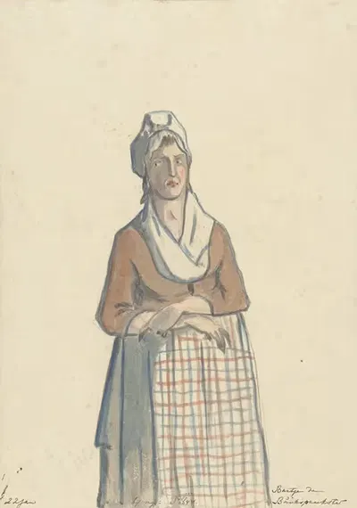 Bartje de Buikspreekster (dagboek, 22 januari) by Christiaan Andriessen, 1805 - 1808 — digital art print download