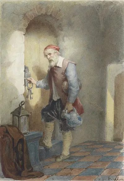 Чистильщик by Дэвид ван дер Келлен, 1837 - 1895 — digital art print download