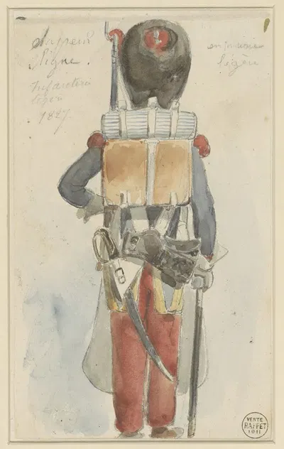 Uniformstudie by Денис Огюст Мари Раффе, 1827 — digital art print download