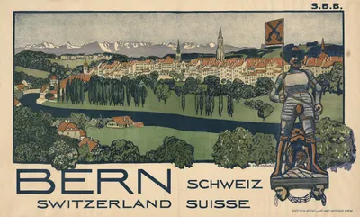 Bern – Schweiz, Switzerland, Suisse by Эмиль Кардина, 1906 — digital art print download
