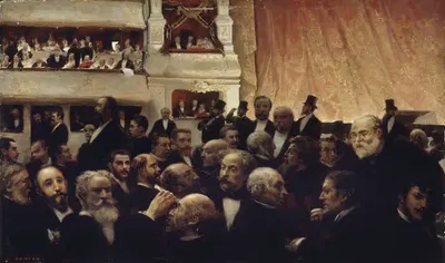 Entracte d'une première à la Comédie-Française by Edouard Dantan, 1885 — digital art print download