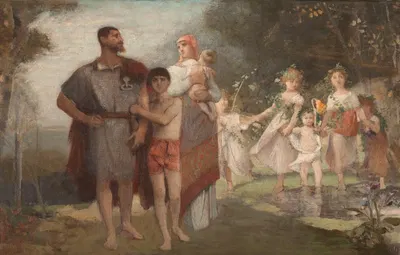 La famille by Émile Lévy, 1884 — digital art print download