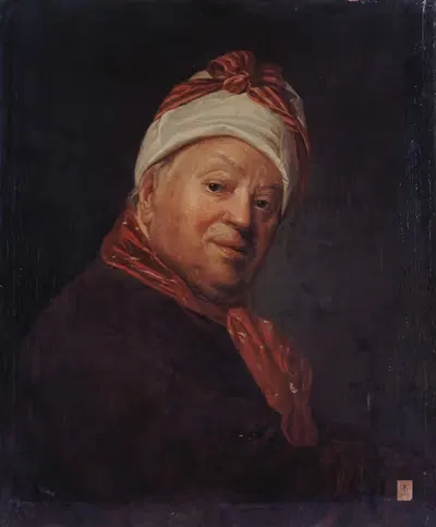 Portrait du peintre Étienne Jeaurat (1699-1789) by Étienne Aubry, 1699-1789 — digital art print download