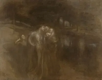 Молодые матери by Южен Каррьер, 1897 - 1900 — digital art print download