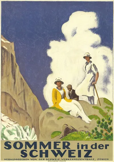 Sommer in der Schweiz by Эмиль Кардина, 1921 — digital art print download