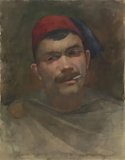 Автопортрет Питера Флорентиуса Николая Якова Арнценюса by Флорис Арнтцениус, 1884 - 1925 — digital art print download