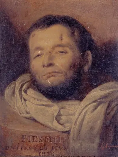 Голова Джузеппе Фьески (1790-1836), после его казни by Франсуа-Габриэль-Гийом Леполь, 1790-1836 — digital art print download