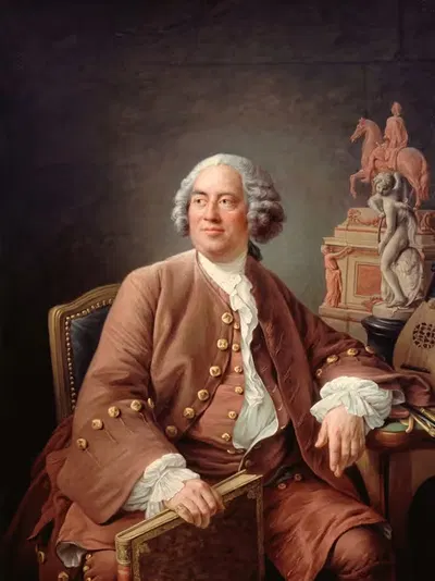 Портрет скульптора Эдма Бушардона (1698-1762) by Франсуа-Юбер Друа, 1698-1762 — digital art print download
