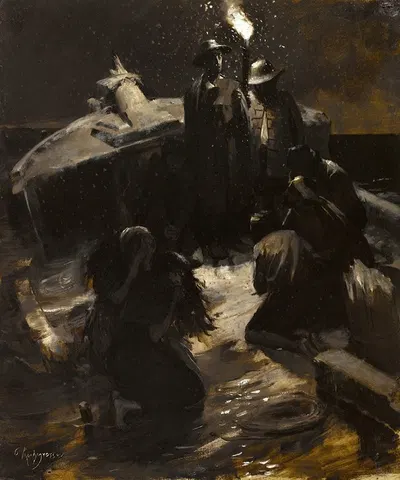 Кораблекрушение by Жорж Антуан Рошегросс, 1886 — digital art print download
