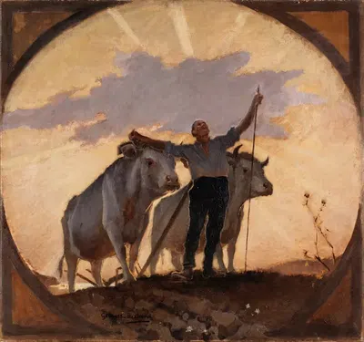 Hymne de la Terre au Soleil by Georges Bertrand, 1893 — digital art print download