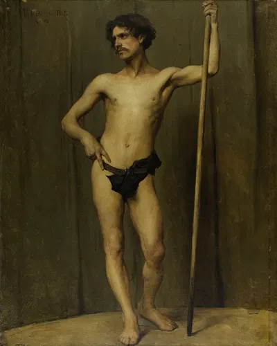 Этюд фигуры с натуры (конкурс на премию Рима) by Жорж Моро де Туры, 1878 — digital art print download