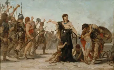 Жертва Отечеству by Жорж Моро де Туры, 1880 — digital art print download