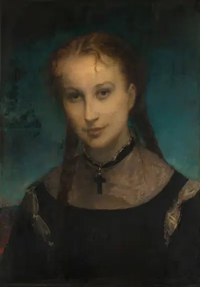 Portrait de la comtesse de Monfort by Gustave Ricard, 1850 — digital art print download