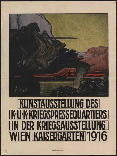 Kunstausstellung des k. u. k. Kriegspressequartiers 1916 by Ferdinand Kruis, 1916 — digital art print download