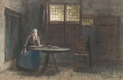 Пустое кресло by Хендрик Валькенбург, 1876 — digital art print download