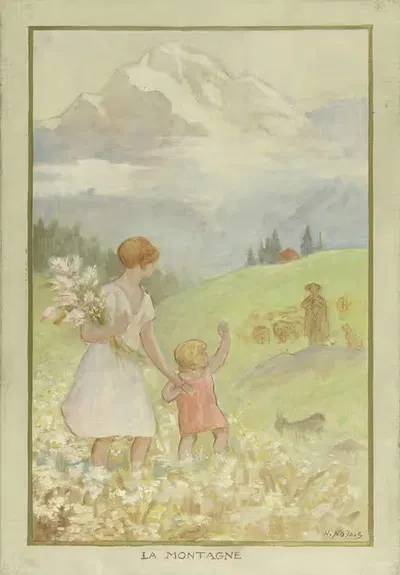 Гора by Анри Нозе, 1933 — digital art print download