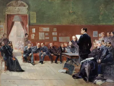 Репетиция серенады Жана Жульена в Театре Либр by Анри-Патрис Дильон, 1889 — digital art print download