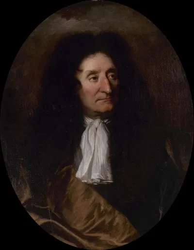 Portrait de Jean de La Fontaine (1621-1695), poète by Hyacinthe Rigaud, 1621-1695 — digital art print download