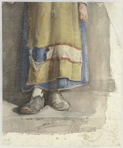 Ноги и стопы стоящей женской фигуры by Якобус ван Луй, 1865 - 1930 — digital art print download