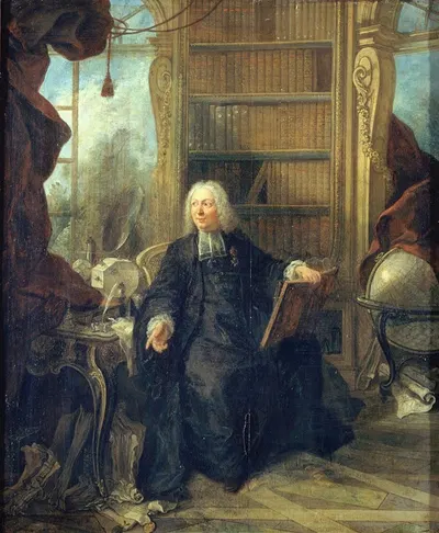 Предполагаемый портрет аббата Жана-Антуана Нолле (1700-1770) by Жак де Лажу, 1700-1770 — digital art print download