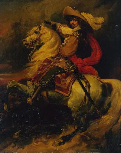 Конный портрет Жозия, графа Рантзау (1609-1650), маршала Франции by Жан Алё, 1609-1650 — digital art print download