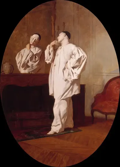 Мим Шарль Дебюро (1829-1873), в костюме Пьеро by Жан Пезу, 1829-1873 — digital art print download
