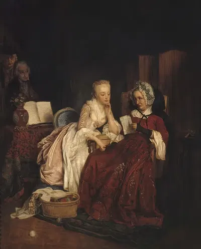 Предложение руки и сердца by Жан-Альфонс Рён, 1839 — digital art print download