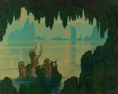Песни на воде by Жан-Франсис Обертен, 1912 — digital art print download