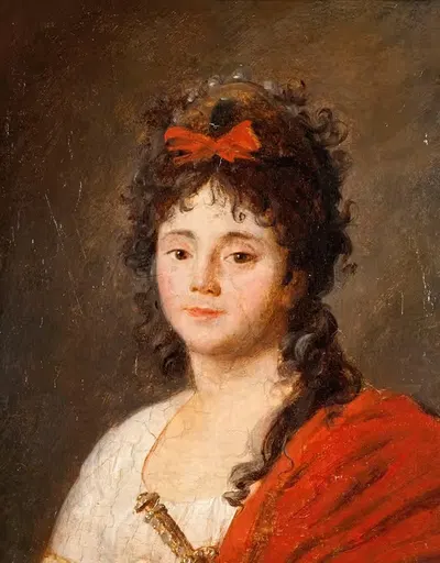 Портрет мадемуазель Майяр (Мари-Терез Даву, 1766-1818), певица в Опере by Жан-Франсуа Гарне, 1790 — digital art print…