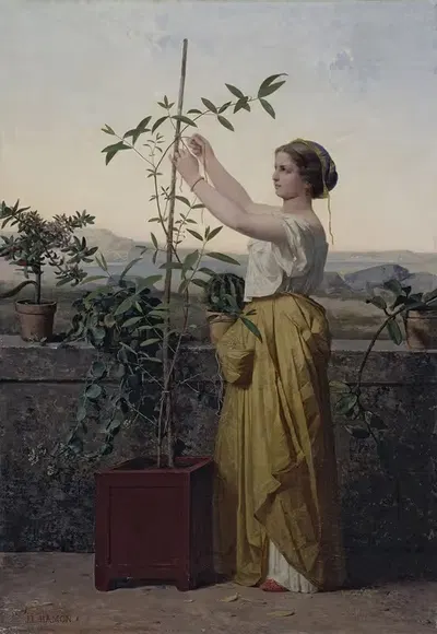 Опека by Жан-Луи Амон, 1861 — digital art print download
