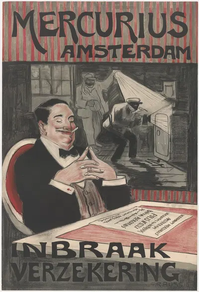 Mercurius Amsterdam by Geert Grauss, 1919 — digital art print download