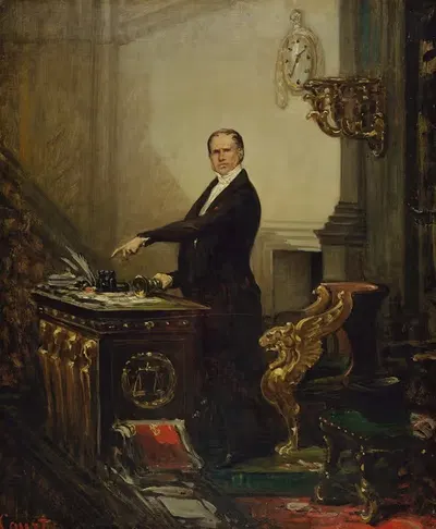 Портрет Андре Дюпена (1783-1865), президента законодательного собрания в 1850 году. by Жозеф-Дезире Курт, 1783-1865 —…