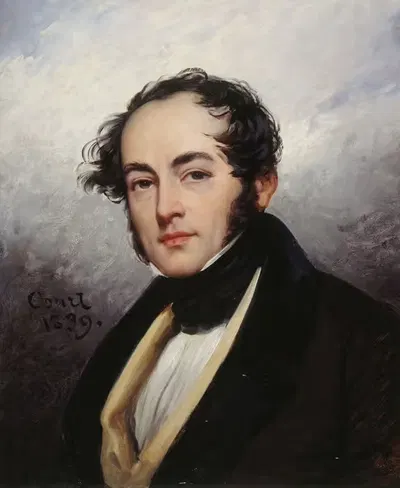 Портрет Пола де Кока (1793-1871), романиста и драматурга. by Жозеф-Дезире Курт, 1793-1871 — digital art print download