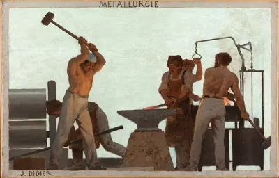 Металлургия by Жюль Дидье, 1881 — digital art print download