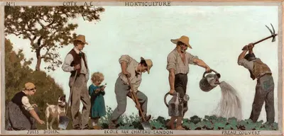 Садоводство by Жюль Дидье, 1881 — digital art print download